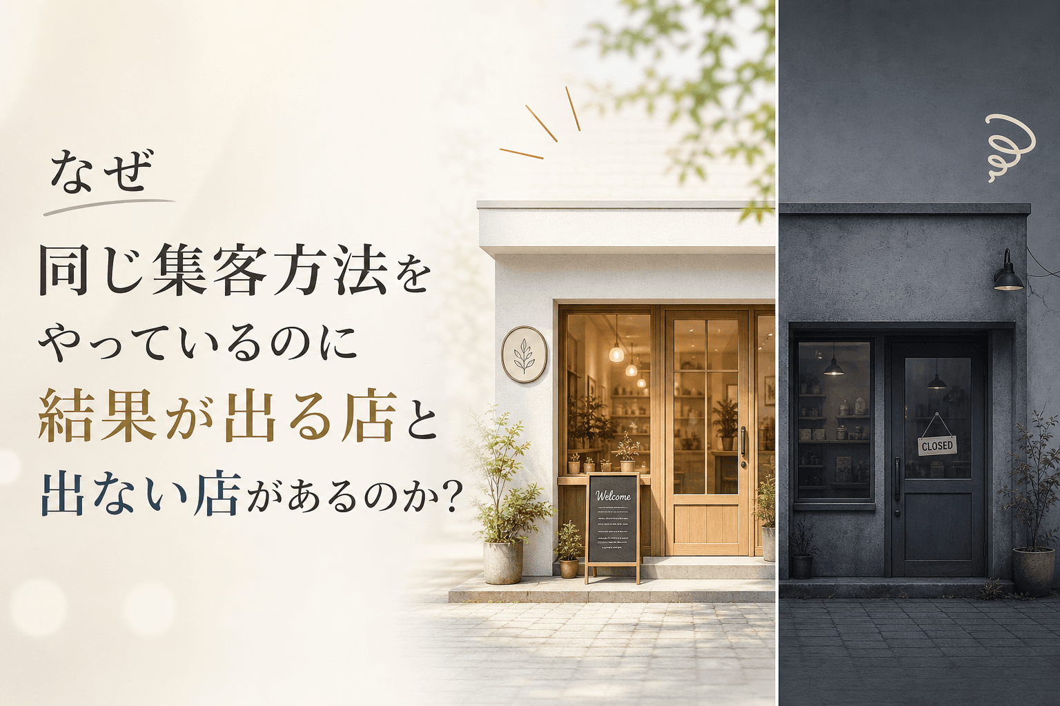 なぜ同じ集客方法をやっているのに結果が出る店と出ない店があるのか?